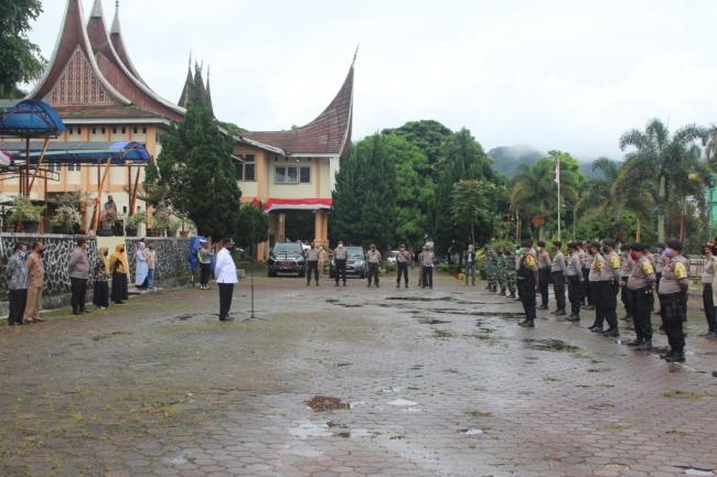 Bupati Pimpin Apel Pelaksanaan PSBB di Kabupaten Solok